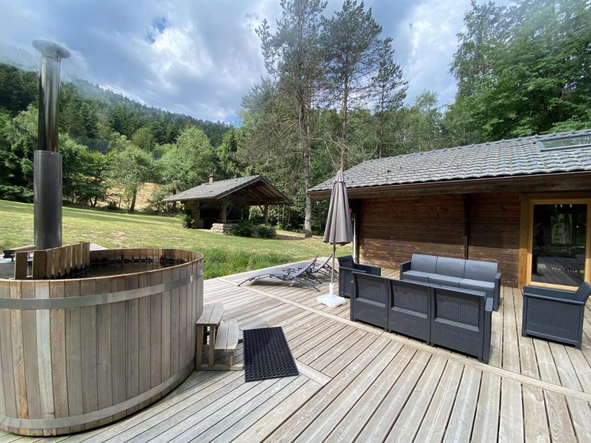 LE FISHING LODGE Chalet en bois La Bresse Extérieur photo